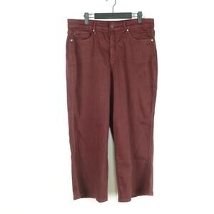 Judy Blue Jeans Womens SZ 16W Wide Leg High Rise Cropped Dark Academia Preppy